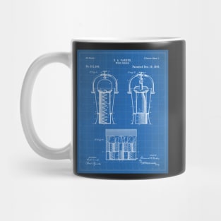 Wine Cooler Patent - Wine Lover Kitchen Cafe Decor Art - Blueprint Mug